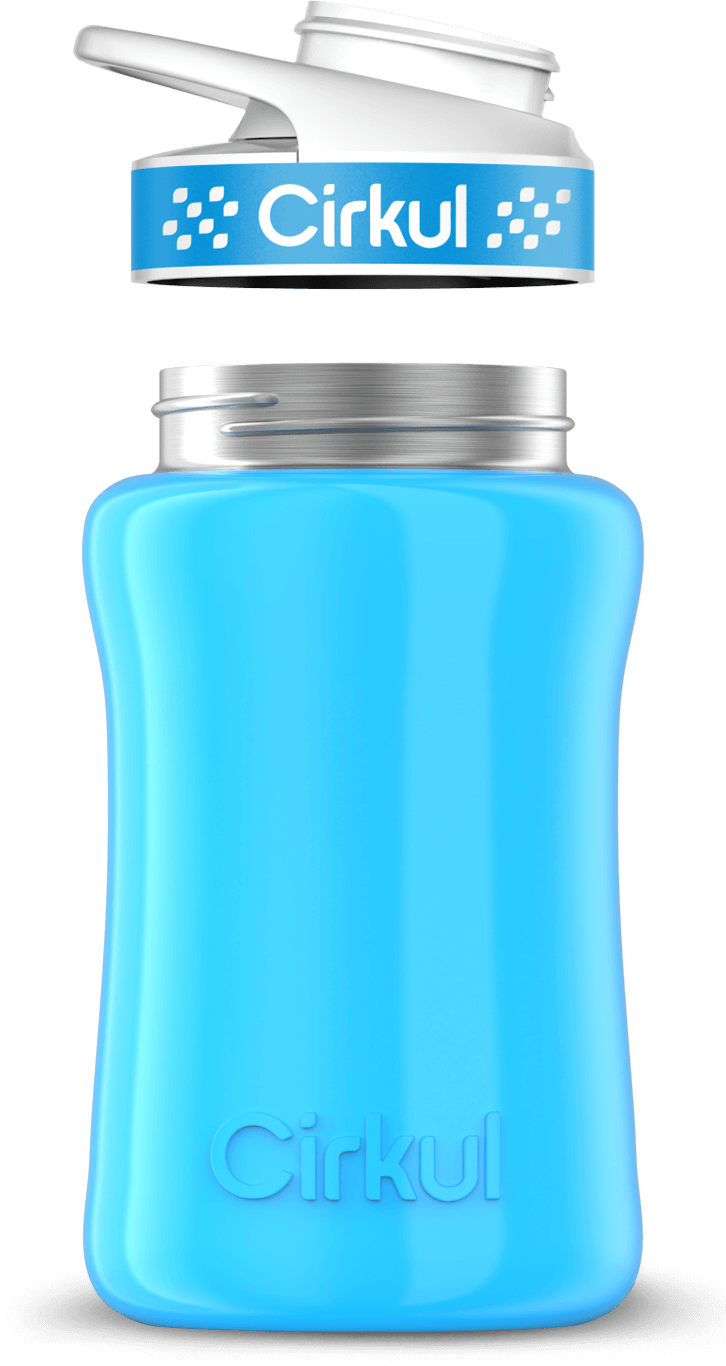 Custom 32oz. Stainless Steel Bottle & Comfort Grip Lid