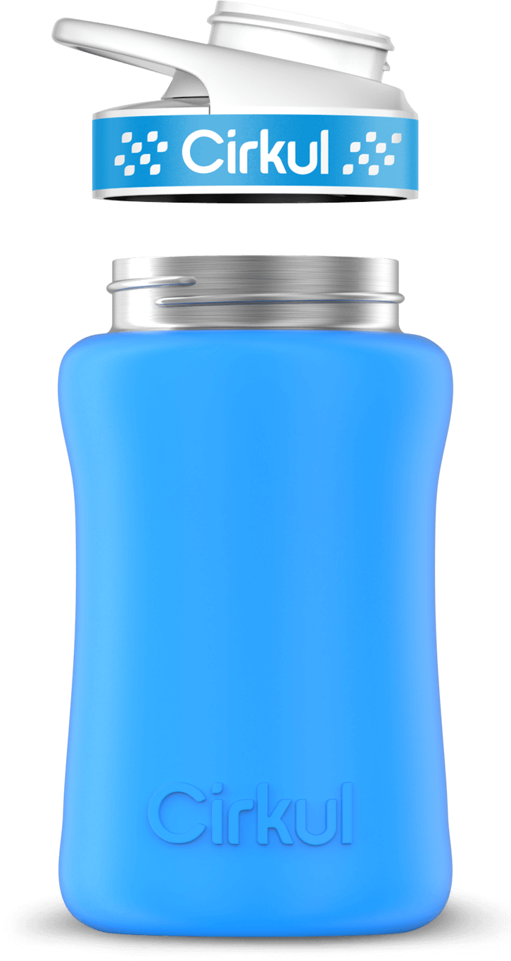 Custom 32oz. Stainless Steel Bottle & Comfort Grip Lid