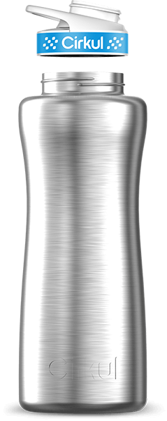 Custom 32oz. Stainless Steel Bottle & Comfort Grip Lid