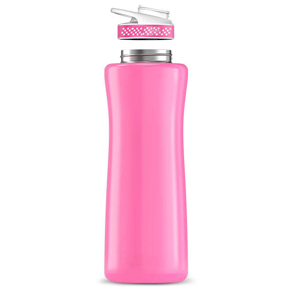 42oz. Pink Stainless Steel Bottle & Comfort Grip Lid