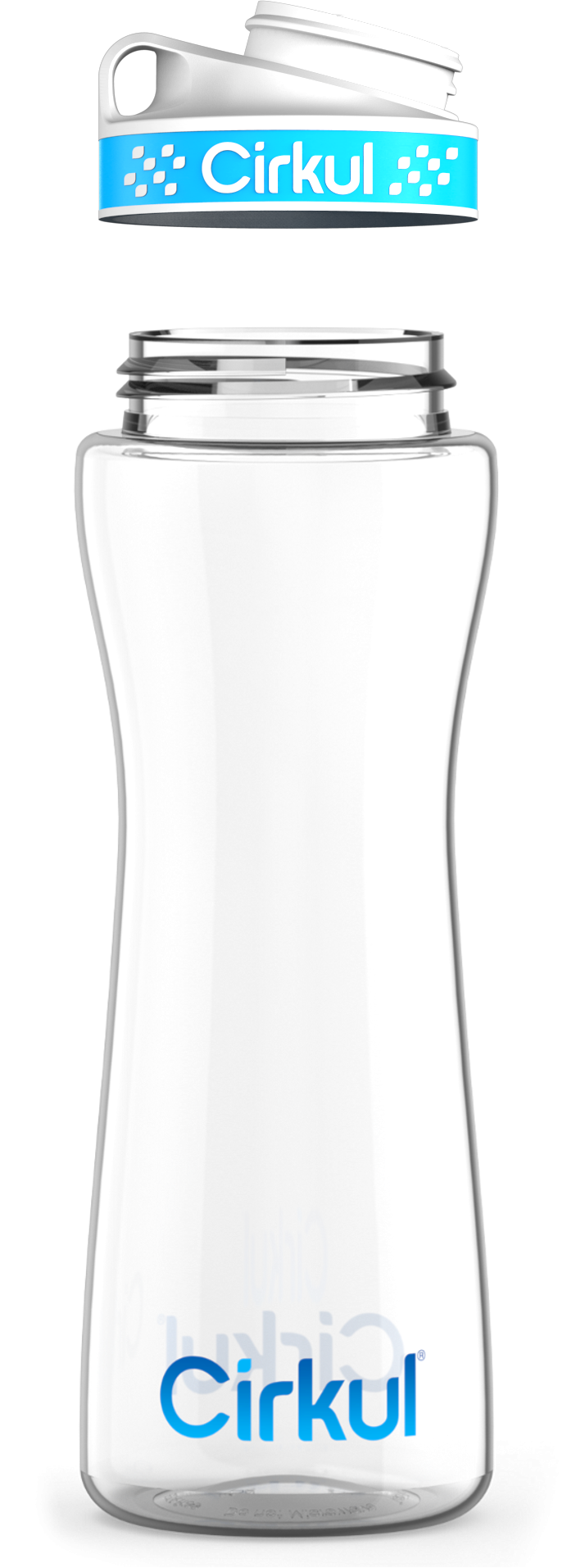 Custom 32oz. Plastic Bottle & Comfort Grip Lid