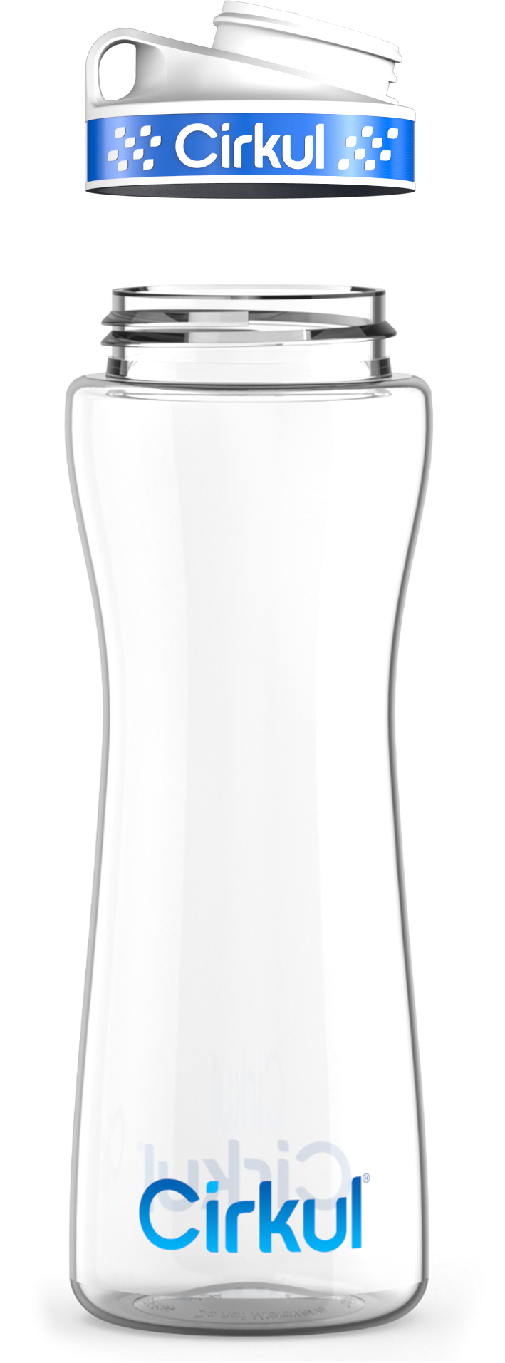 Custom 32oz. Plastic Bottle & Comfort Grip Lid